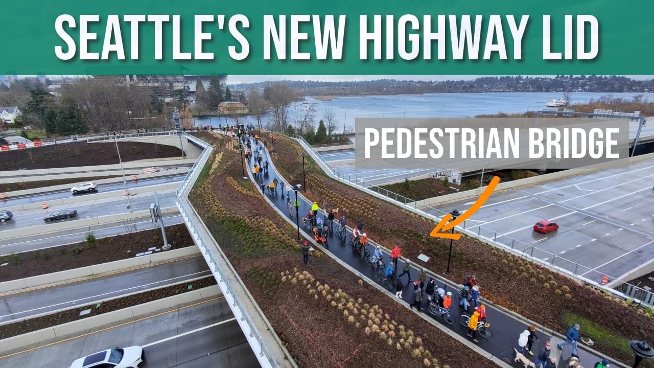 Sunday Video: Bike Tour of Montlake Lid and Pedestrian Bridge Grand Opening