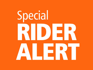 Rider Alert