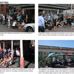 Examples of people sitting informally