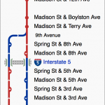 Madison BRT route diagram