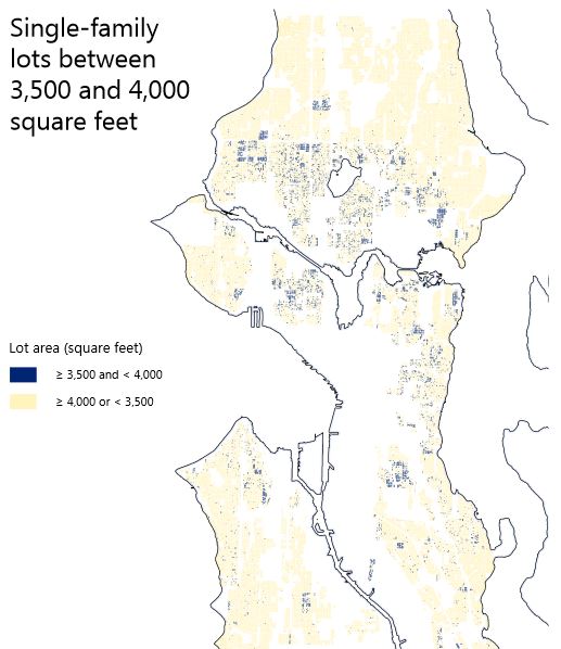 Small single-family lots in Seattle. (City of Seattle)