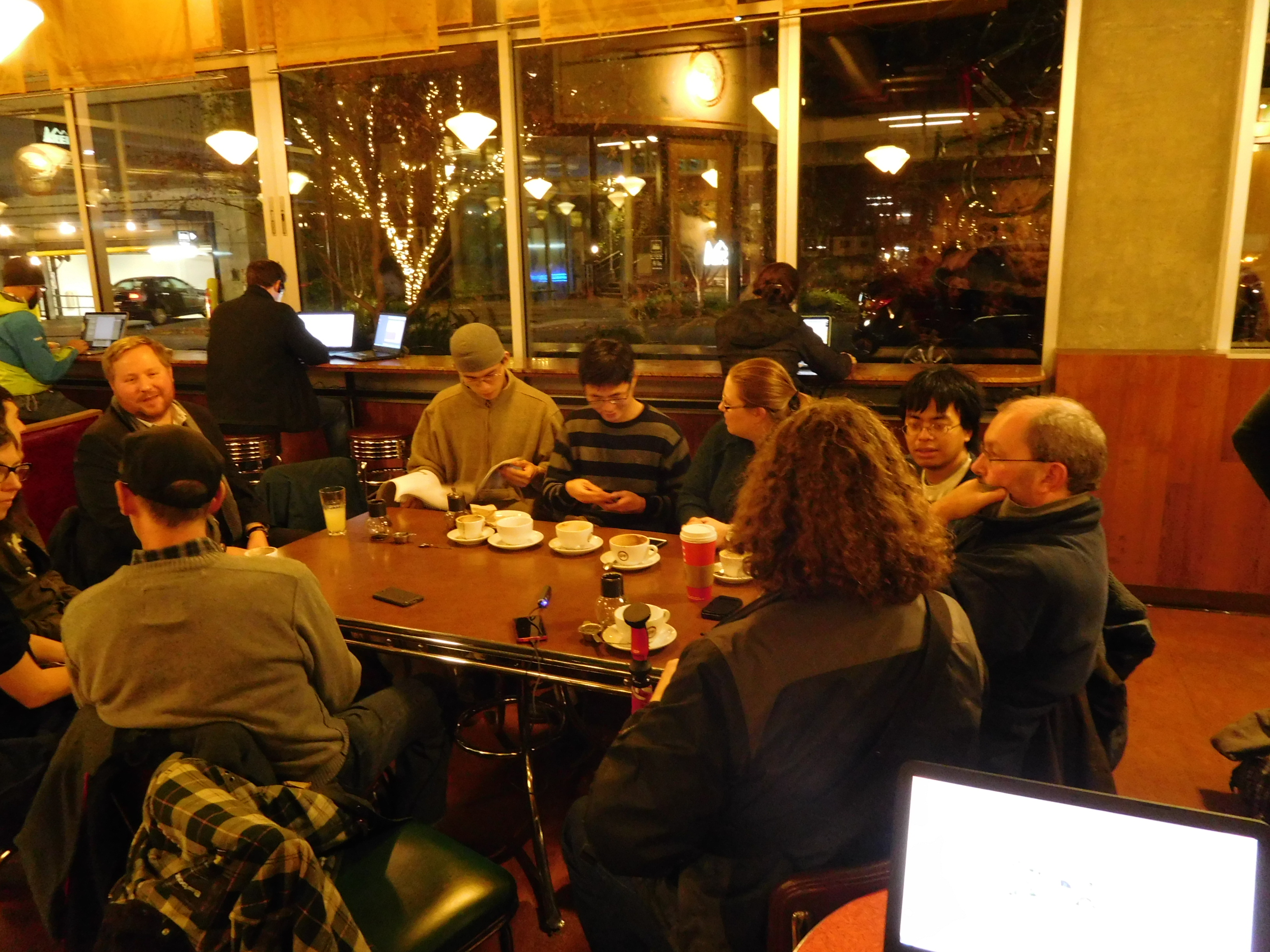 A weekly meetup in South Lake Union. (Photo by the author)