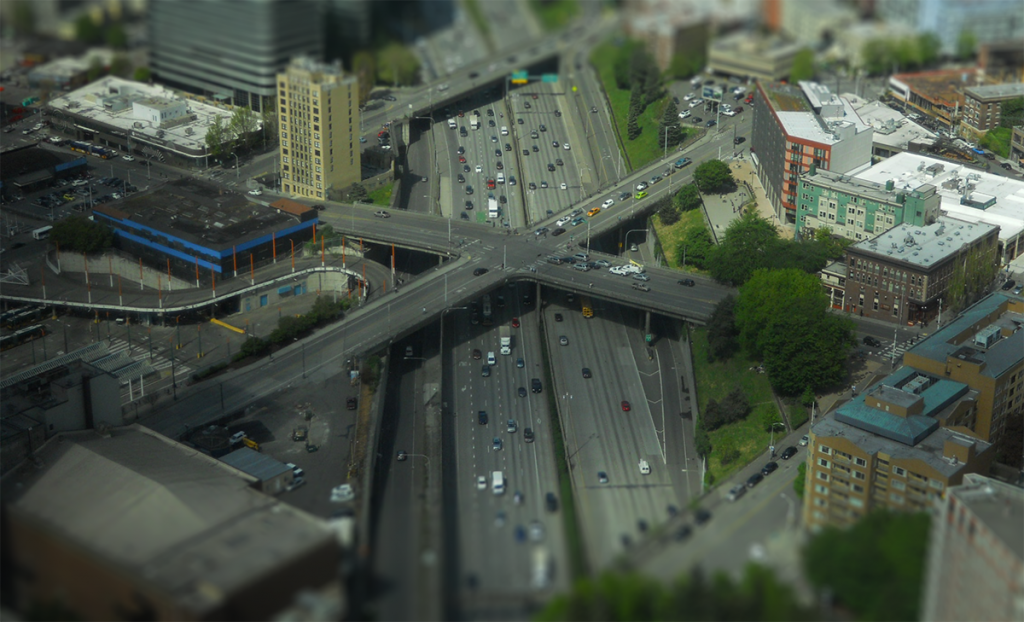 The I-5 trench. (Photo by the author)