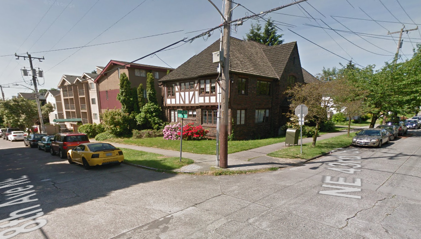 Multi-family apartments and condos in the southwest quadrant of the University District. (Google Streetview)