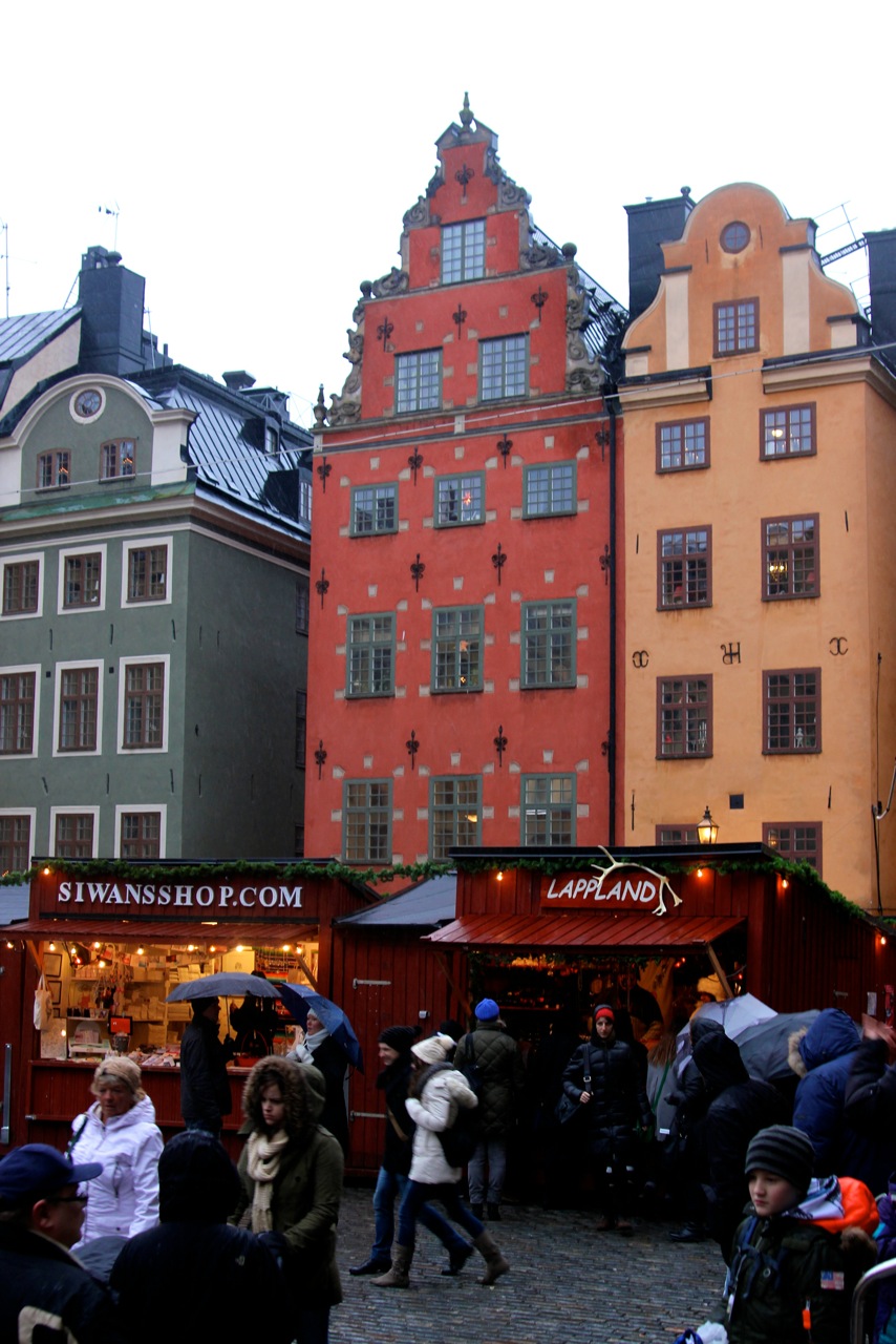 The annual Christmas market in Stortorget, in the oldest public square in Stockholm. (Photo by Sarah Oberklaid)