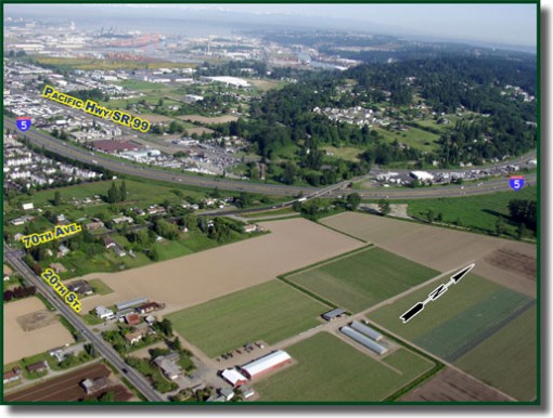 This is the existing I-5 and SR-167 interchange.