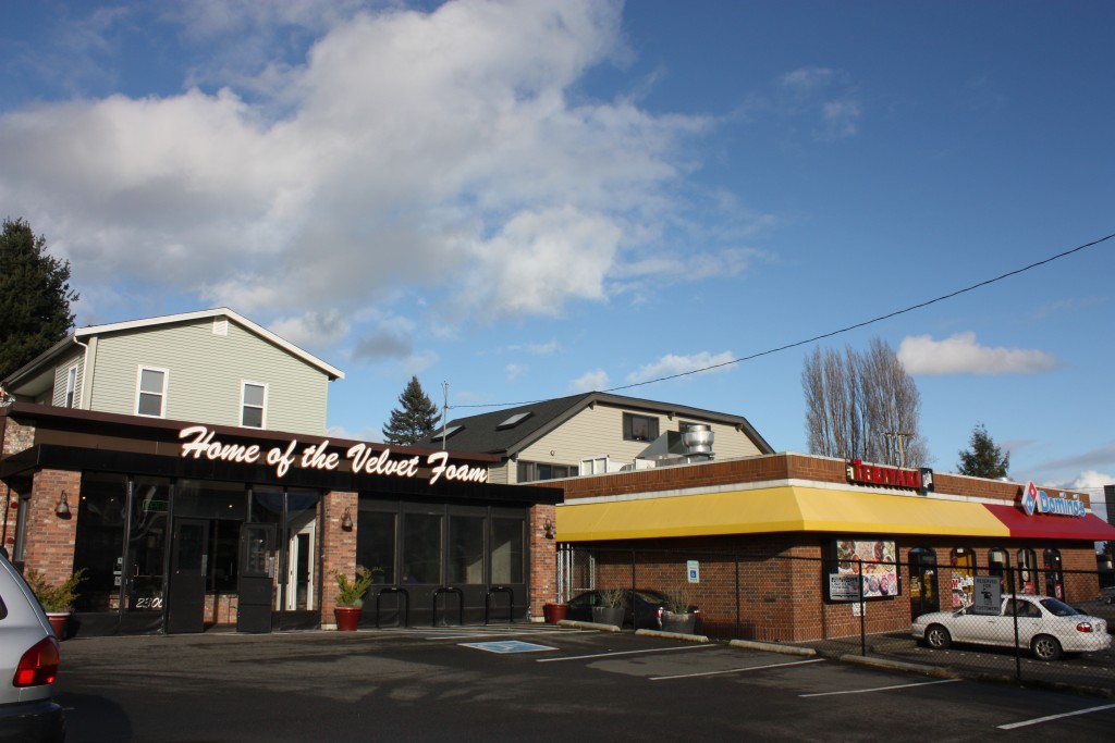 The northeast corner of Corliss Avenue intersection is also underused and set back too far.