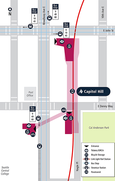 Capitol Hill Station. Click to enlarge. (SoundTransit)