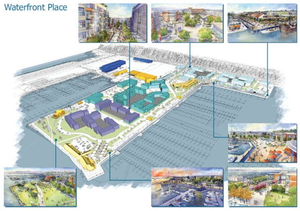 Masterplan for Waterfront Place. (Port of Everett)
