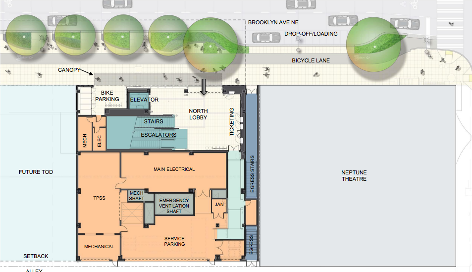 Layout of the south north and adjacent street improvements. (Sound Transit / LMN Architects / Swift Company)