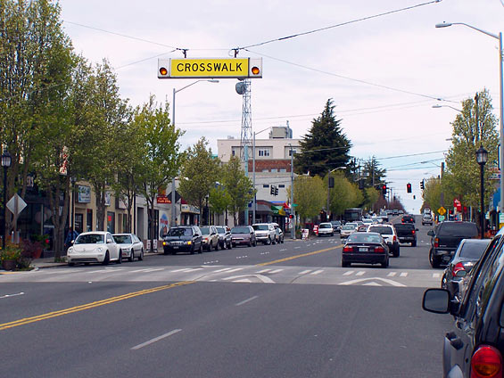 Raised crosswalk. (City of Seattle)
