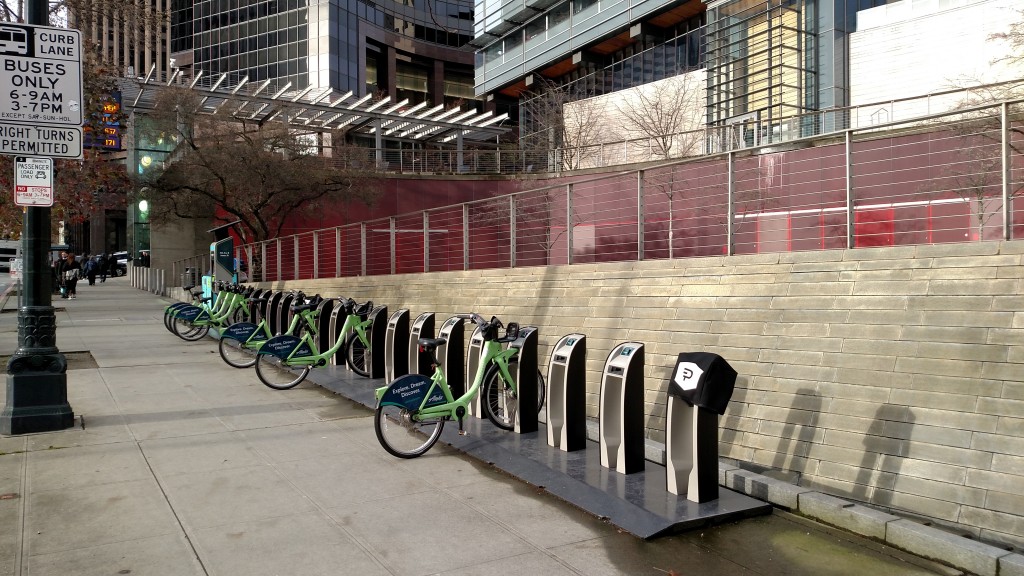 The Pronto station sits right outside of City Hall. Hopefully the council votes to keep it.