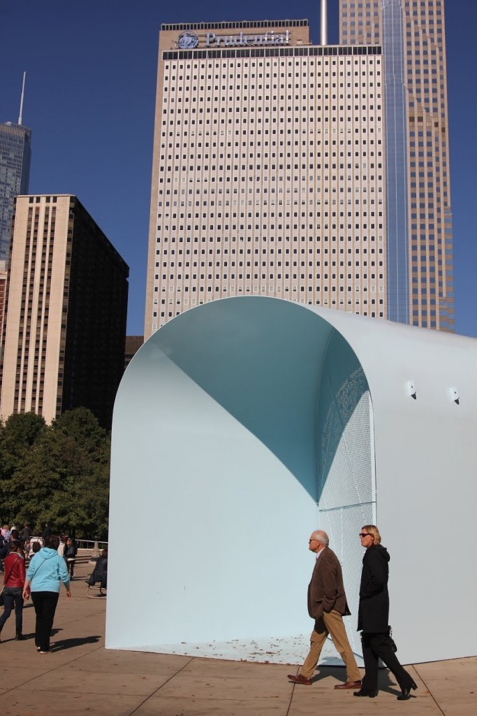 Summer Vault installation in Millennium Park. Photo by Sarah Oberklaid. 