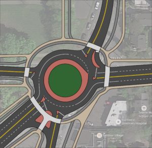 Roundabout concept. (Izaac Post)