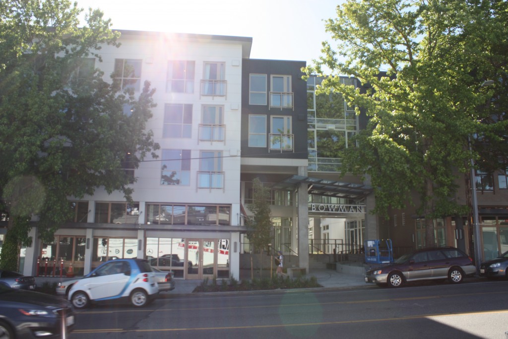 The five story newly constructed Bowman apartment 278-apartment building going up at 3801 Stone Way is good, but seven stories would be even better to maximize the potential of 5 over 1 construction.