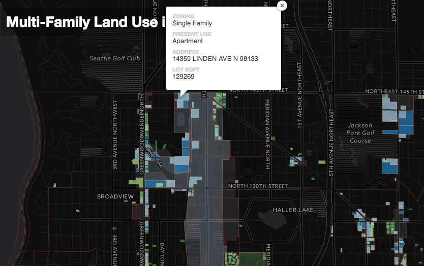 Clicking on parcels reveals more details. (Jeffrey Linn)