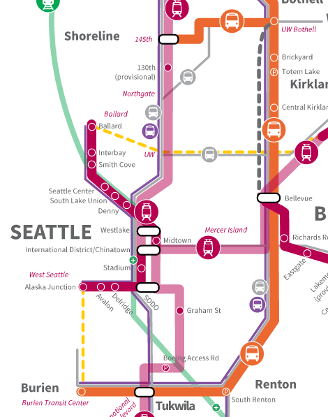 Sound Transit 3 Draft Plan for Seattle. (Sound Transit)