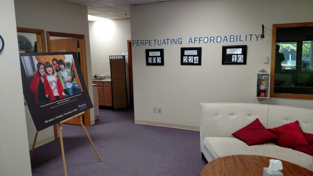 Moderate income familes come through the Homestead Office hoping to become homeowners.