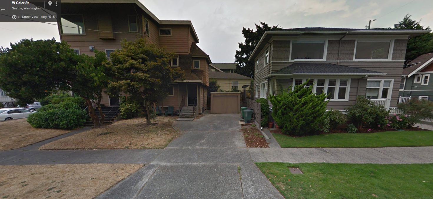 Can you tell the duplex and single-family home apart? (Google Streetview)