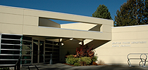 The 1984 North Precinct building also some bunker-like qualities