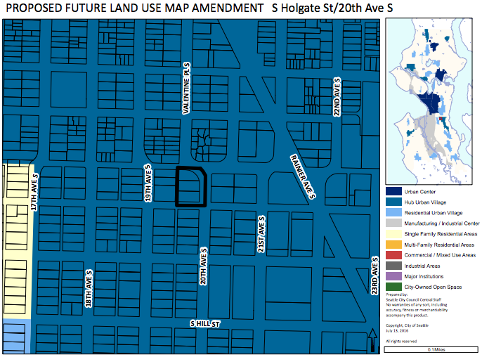 North Rainier FLUM proposal. (City of Seattle)