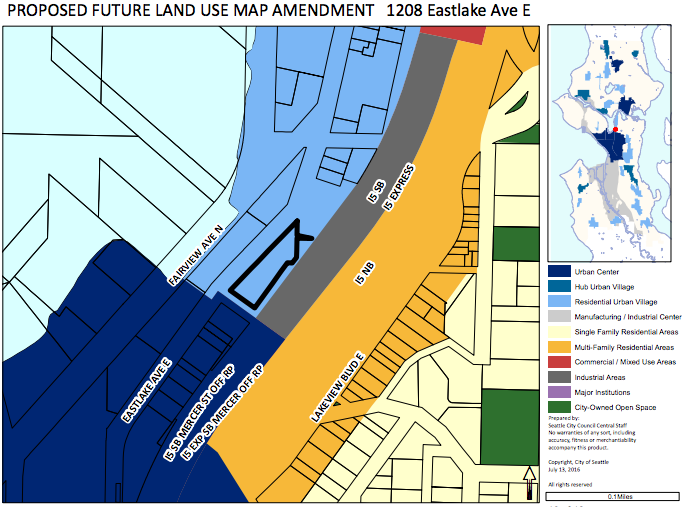 Eastlake FLUM proposal. (City of Seattle)