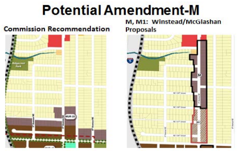 Amendment M would change select R-6 zoning north NE 158th St to MUR-35. (City of Shoreline)