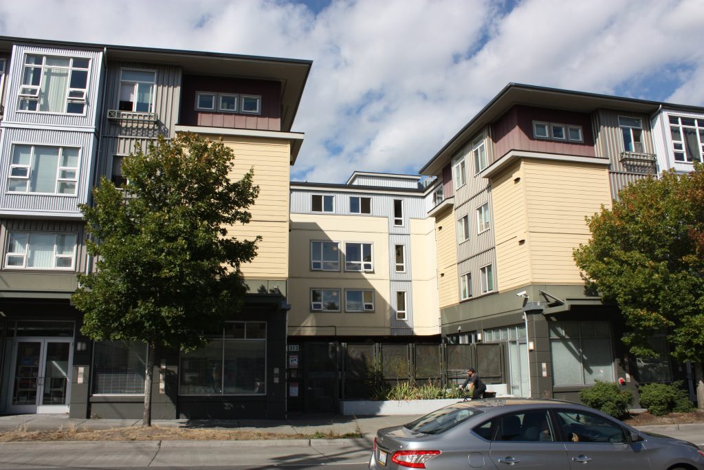 Larger apartment buildings are popping up too.