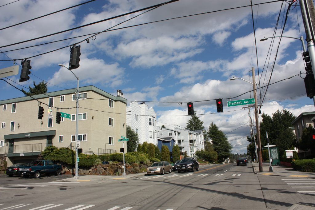 Some older apartments hold down NW 85th St and Fremont Ave.