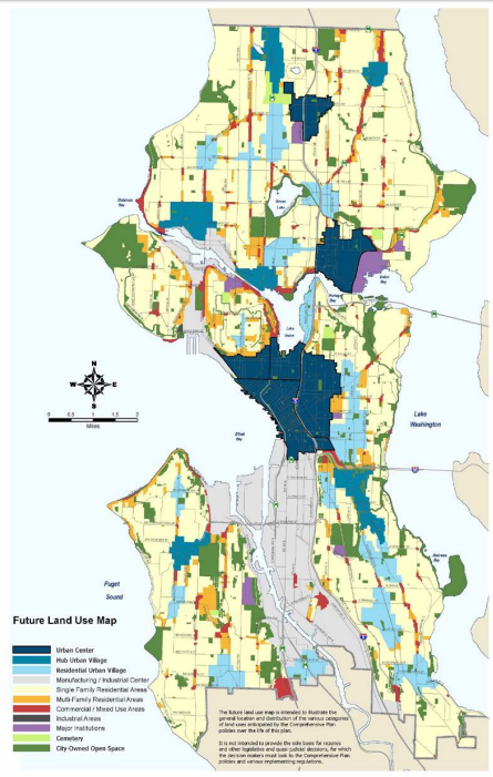 Seattle's newly-adopted Future Land Use Map. (City of Seattle)