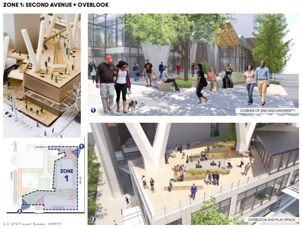 What some of the public space would look like. (City of Seattle / Pickard Chilton Architects)