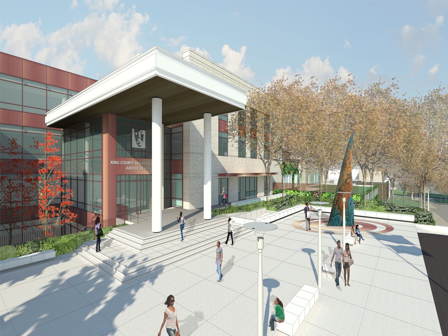 A rendering of the King County juvenile detention project. (King County)
