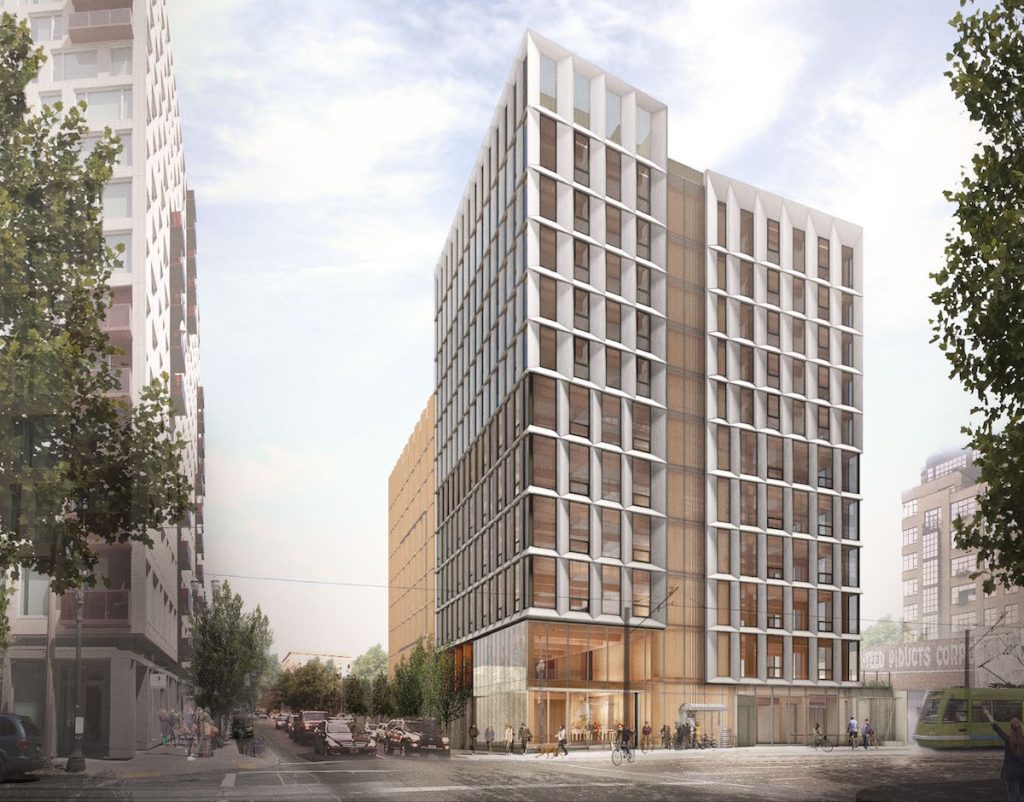 Framework designed this 12 story mass timber tower for the Pearl District. (Framework)