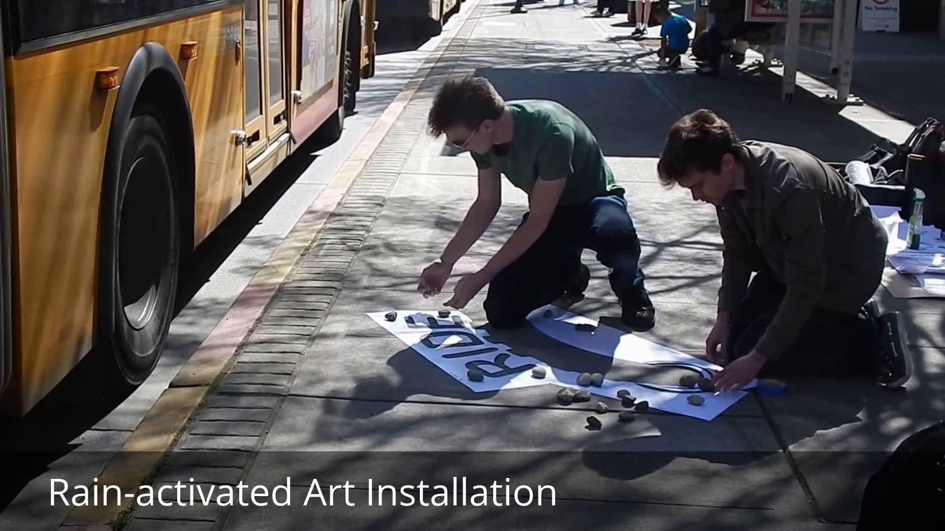 Sunday Video RainActivated Art Installation The Urbanist