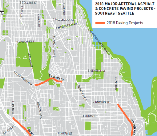 Draft Street Design Concepts for Southeast Seattle 2018 Paving Projects