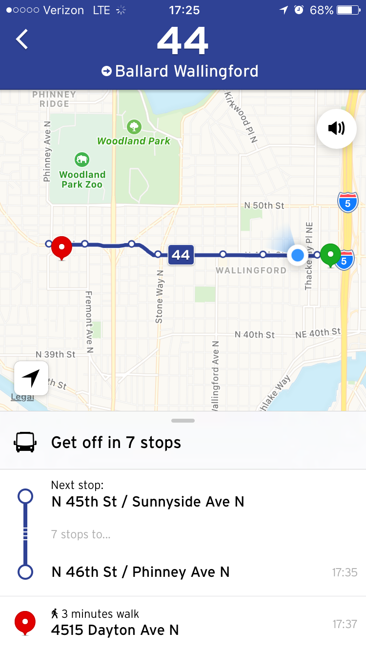 Leave the navigating to your personal transit assistant in GO mode. (Transit)