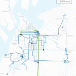 Proposed Alternative 2 route map. (Pierce Transit / NelsonNygaard)