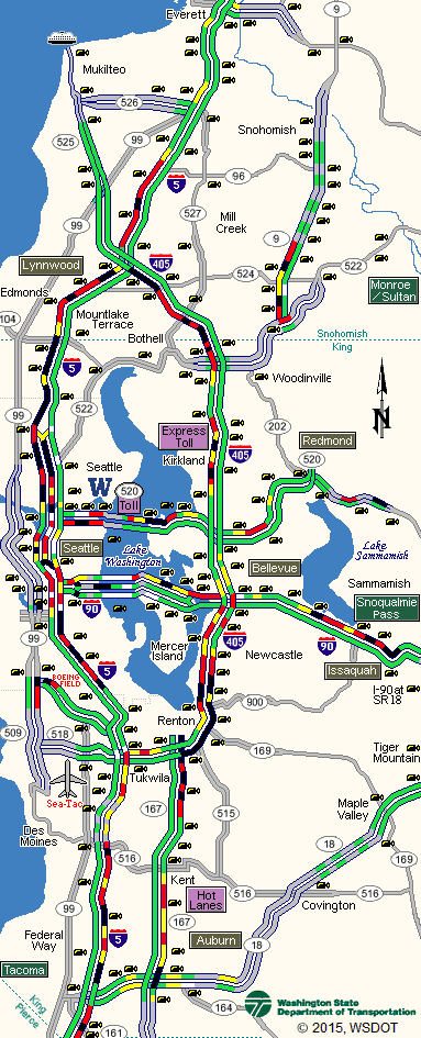 Just an average morning on the regional highways. (Washington State Department of Transportation)