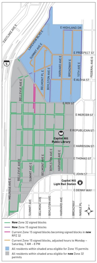 Updated RPZ plan for the western shoals of Capitol Hill. (City of Seattle)