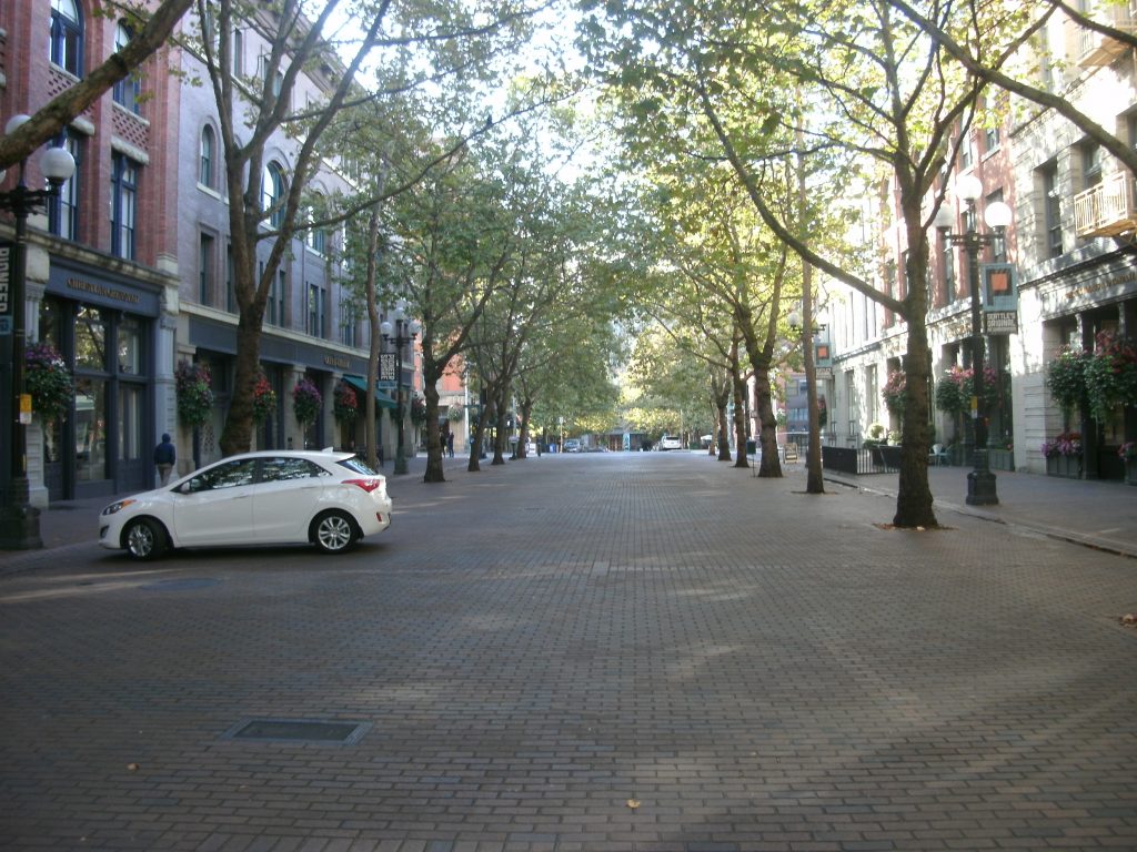 Occidental Ave S pedestrian mall (photo by the author)