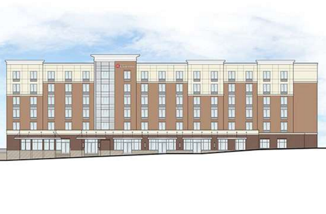 The new six-story Hilton hotel. (City of Lynnwood)
