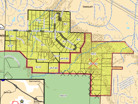Zoning changes proposed near Bellevue and Issaquah. (King County)