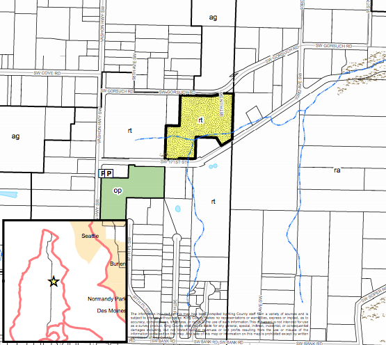 FLUM change proposed on Vashon Island. (King County)