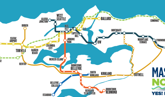 2016 General Election Results A ST3 system map oriented with west on top.