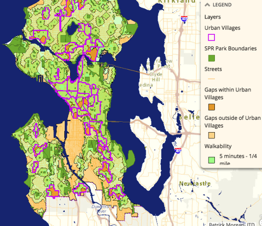 Map Of The Week: Seattle’s Open Space Gap Analysis
