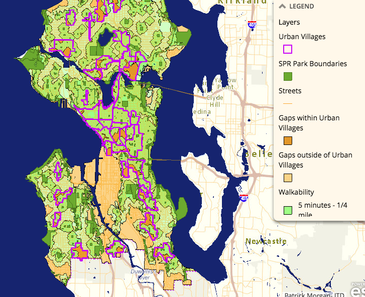 Gaps in walkability. (City of Seattle)