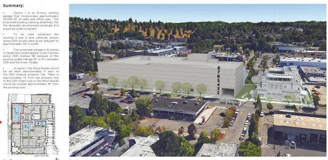 Rendering of University Village's expansion plans near 25th Ave NE. (City of Seattle)