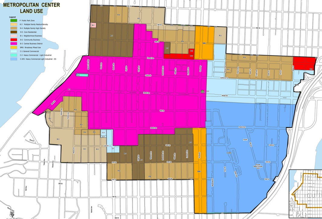 Current generalized zoning for the Metro Everett area. (City of Everett)