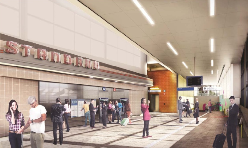 Rendering of the Roosevelt Station lobby. (Sound Transit)