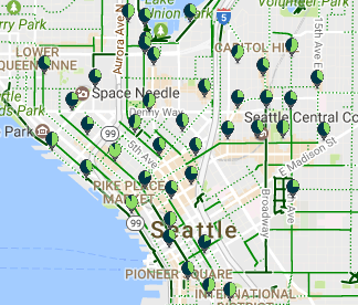 Current Downtown stations in the Pronto network. (Pronto)